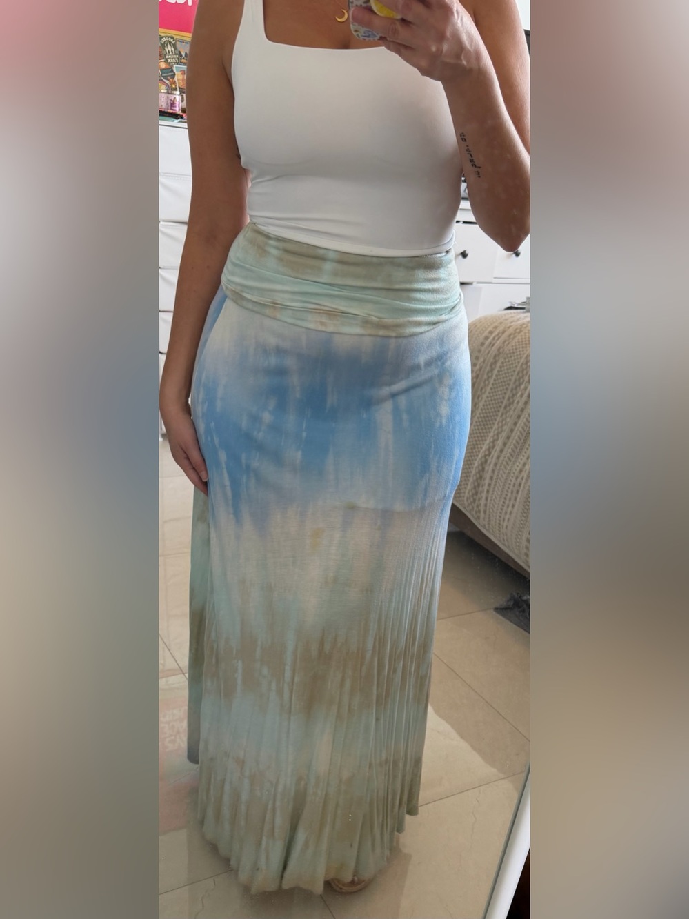 Tie-dye maxi skirt - Picture 4 of 8